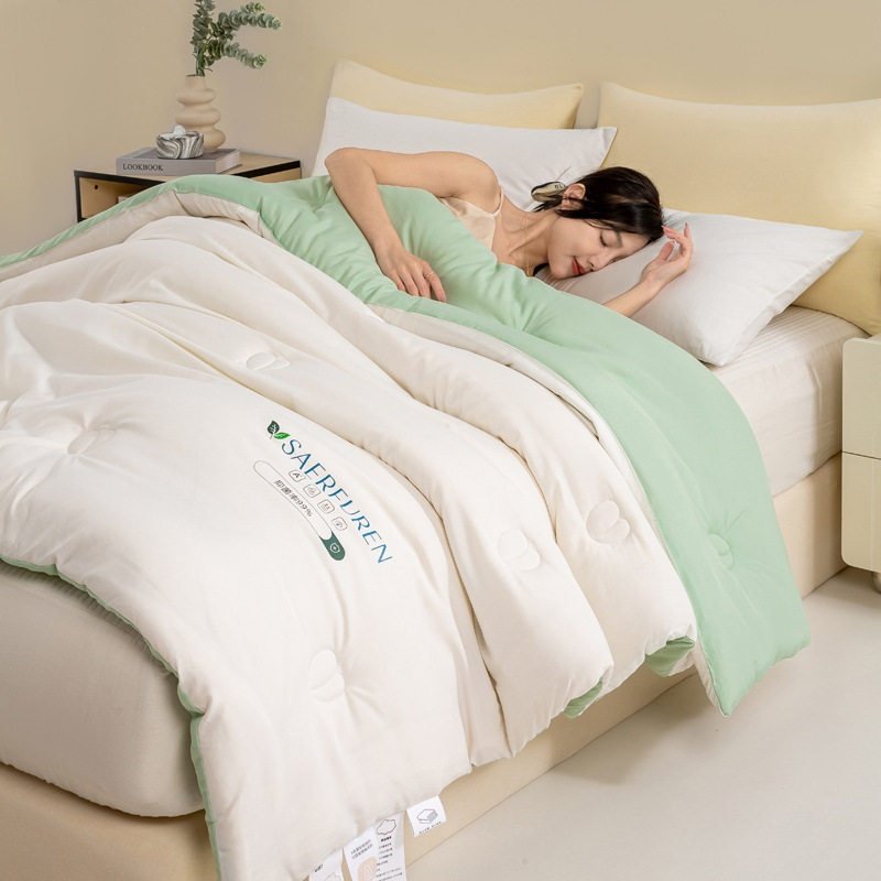 2025新款升级A类双拼学生宿舍被夏纤维凉被被夏空调原棉被被大豆,床上用品,化纤被,淘宝优惠券,粉丝福利购,淘宝优惠卷