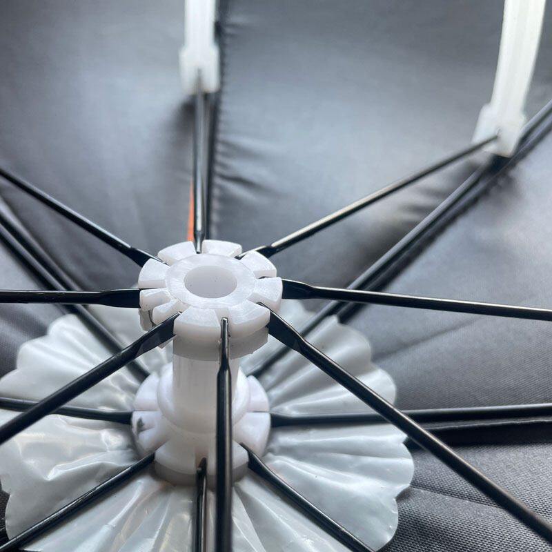 头戴式钓鱼遮阳雨伞帽防晒钓鱼采茶斗笠头顶黑胶小号中号塑料支架