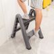 加厚脚踏梯便捷式 二步梯凳加厚塑料折叠登高梯子家庭保洁用人字梯