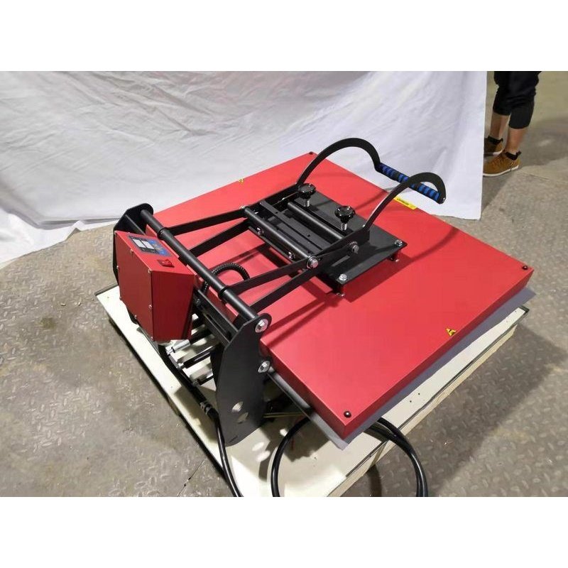 大幅面热转印手半自动抽拉式烫画机60*80/80*100cm织带球服专用机