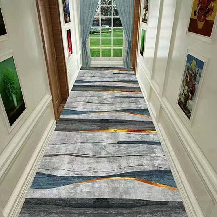 现代简约风格走廊过道玄关客厅可沙发卧室垫茶几地满地毯水洗铺全