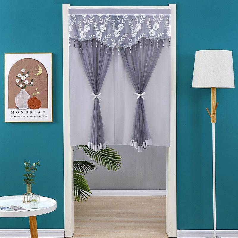 蕾丝门帘半截式半帘帘子新款房间隔断卧室伸缩杆卫生间纱帘帘家用,居家布艺,窗纱,淘宝优惠券,粉丝福利购,淘宝优惠卷