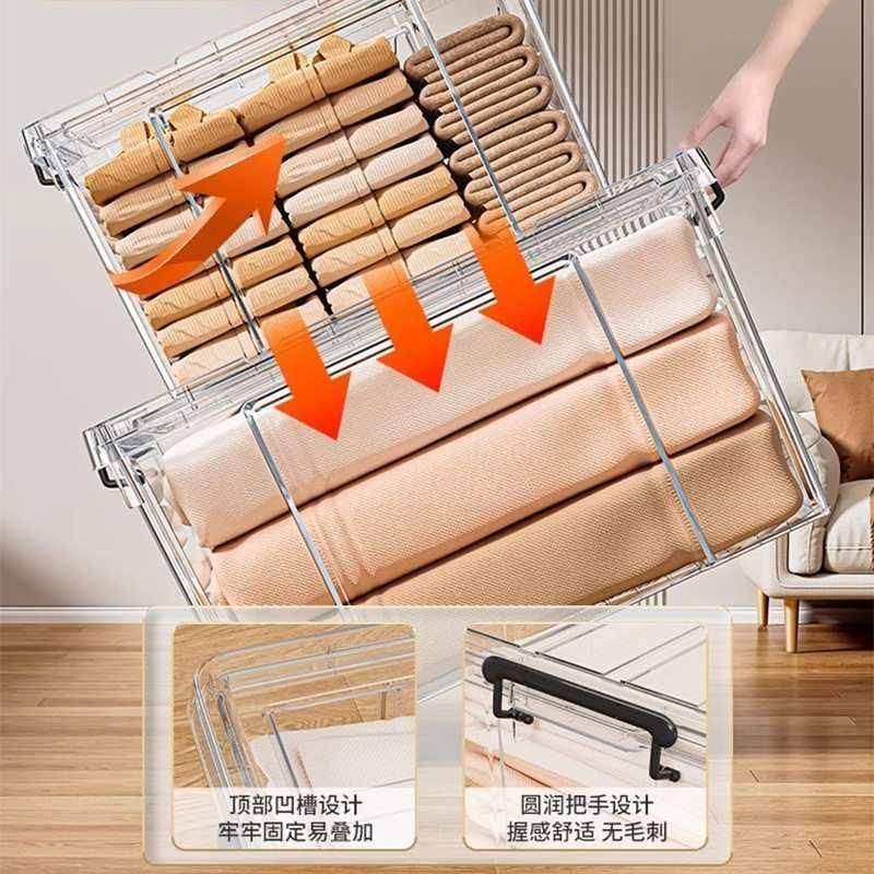 透明收纳箱塑料大容量储物箱箱后备整理子家用玩具卧室收纳盒衣服,收纳整理,收纳箱,淘宝优惠券,粉丝福利购,淘宝优惠卷