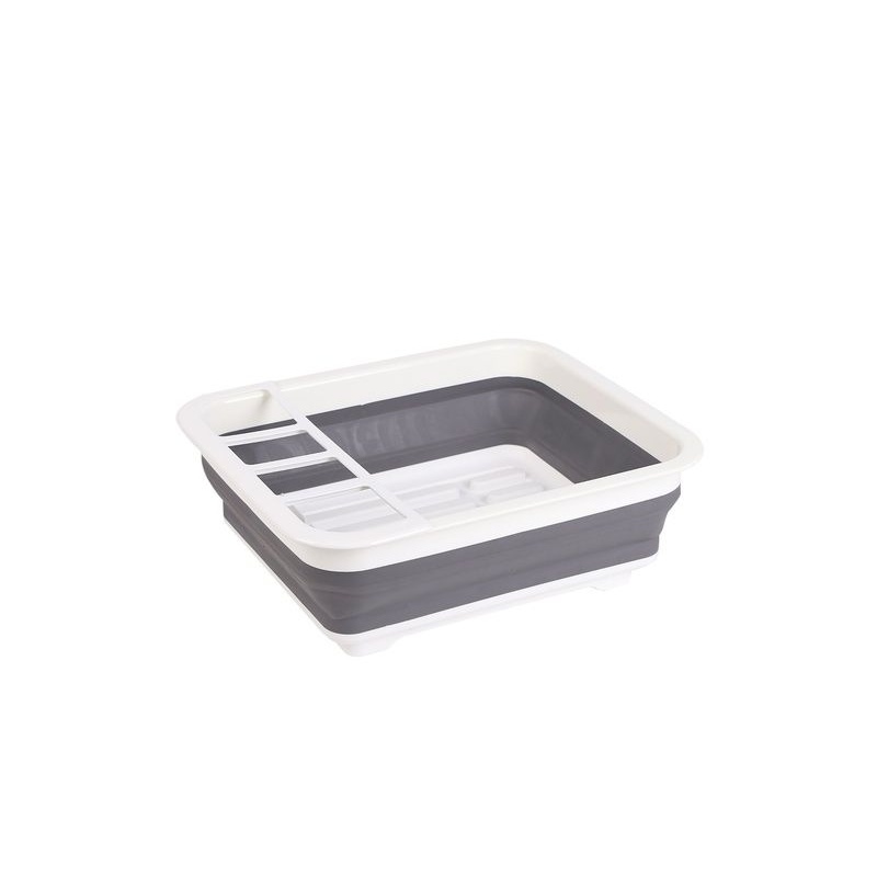 多功能厨房收纳碗架 厨房收纳篮餐具置放架沥水碗架 塑料折叠碗架