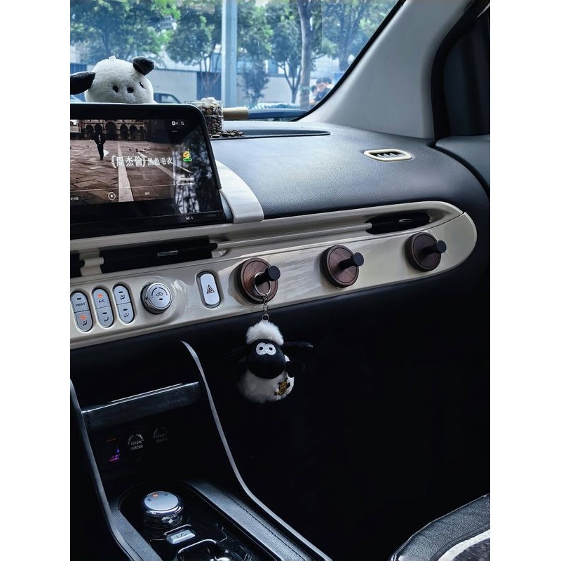 适用于长安糯米车载专用垃圾袋挂钩粘钩前排副驾驶多功能女士挂物