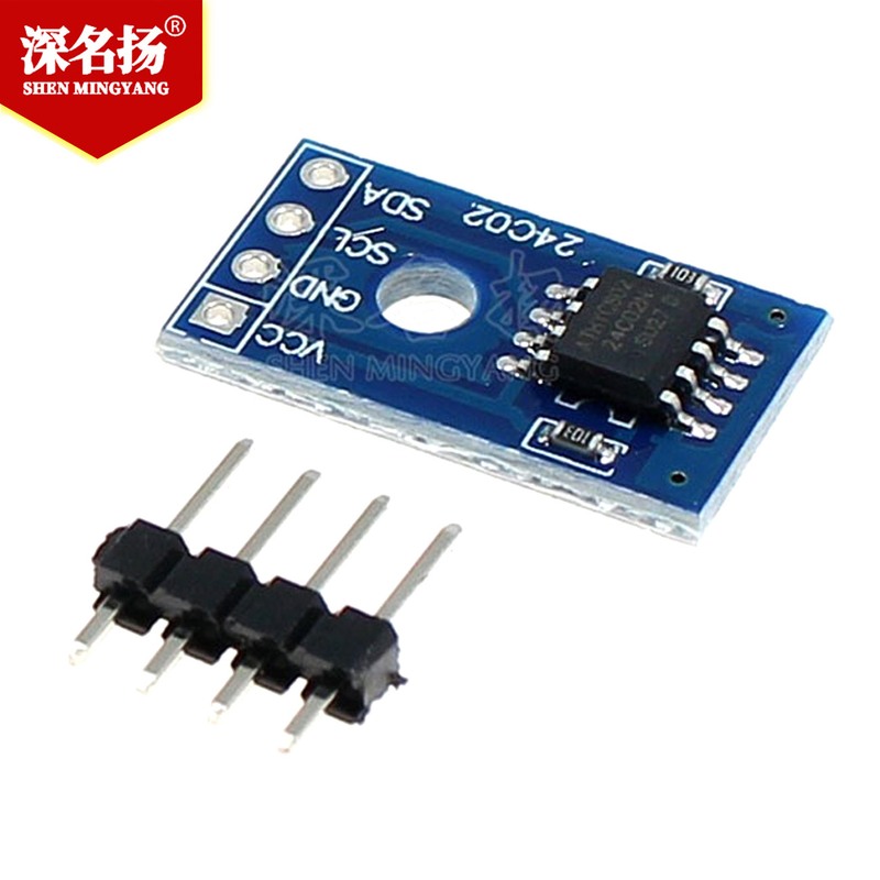 新款直销AT24C02 模块 I2C接口 IIC EEPROM 存储模块 智能小车 蓝