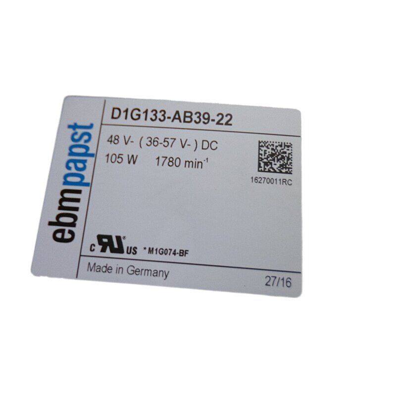 全新德国EBM风扇店铺三包芬兰伟肯变频散热风机 D1G133-AB39-22
