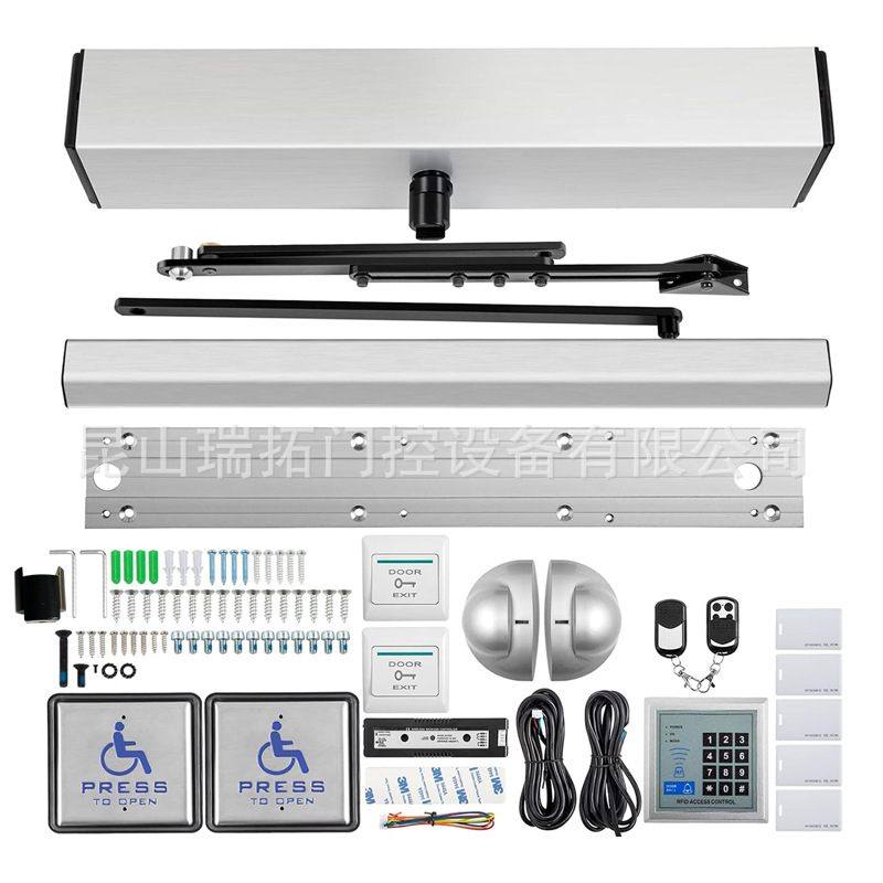 90度平开门车库电动闭门器开门机推拉滑杆外贸出口宽电压控制器