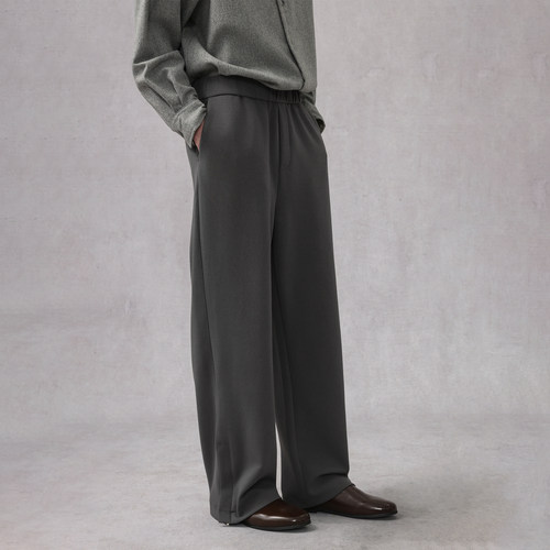 CAKUNTA通勤简约直筒空气层卫裤