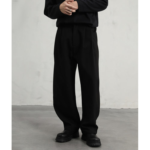 CAKUNTA腰部可调节baggy弯刀西裤