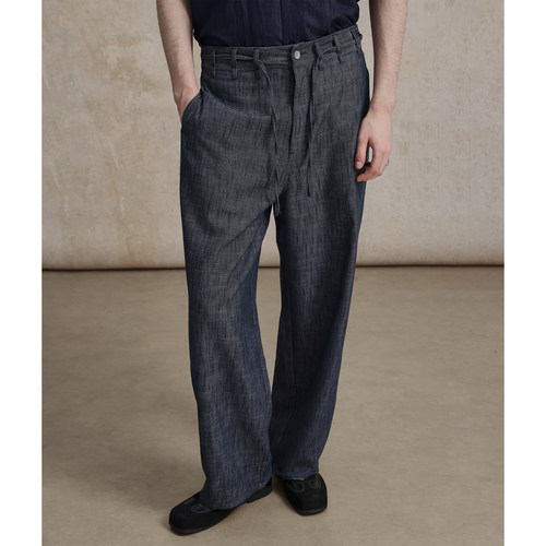 CAKUNTA亚麻垂感休闲西裤