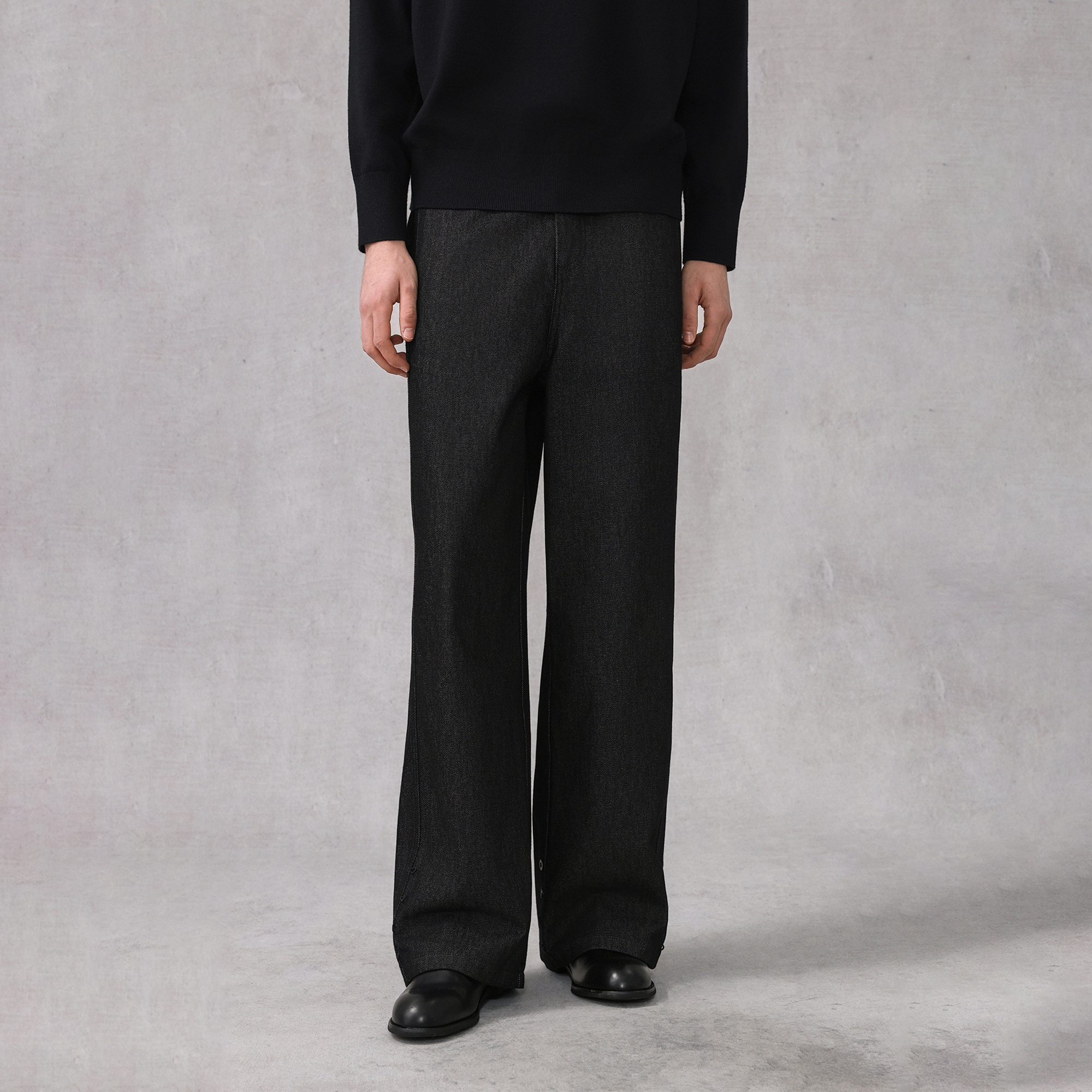 CAKUNTA/LEM风原牛直筒牛仔裤