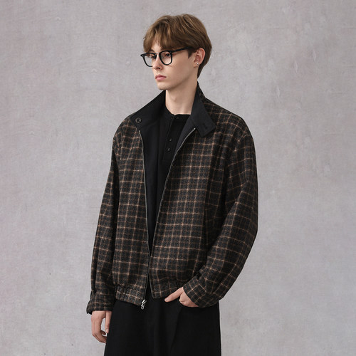 CAKUNTA双面穿哈灵顿夹克