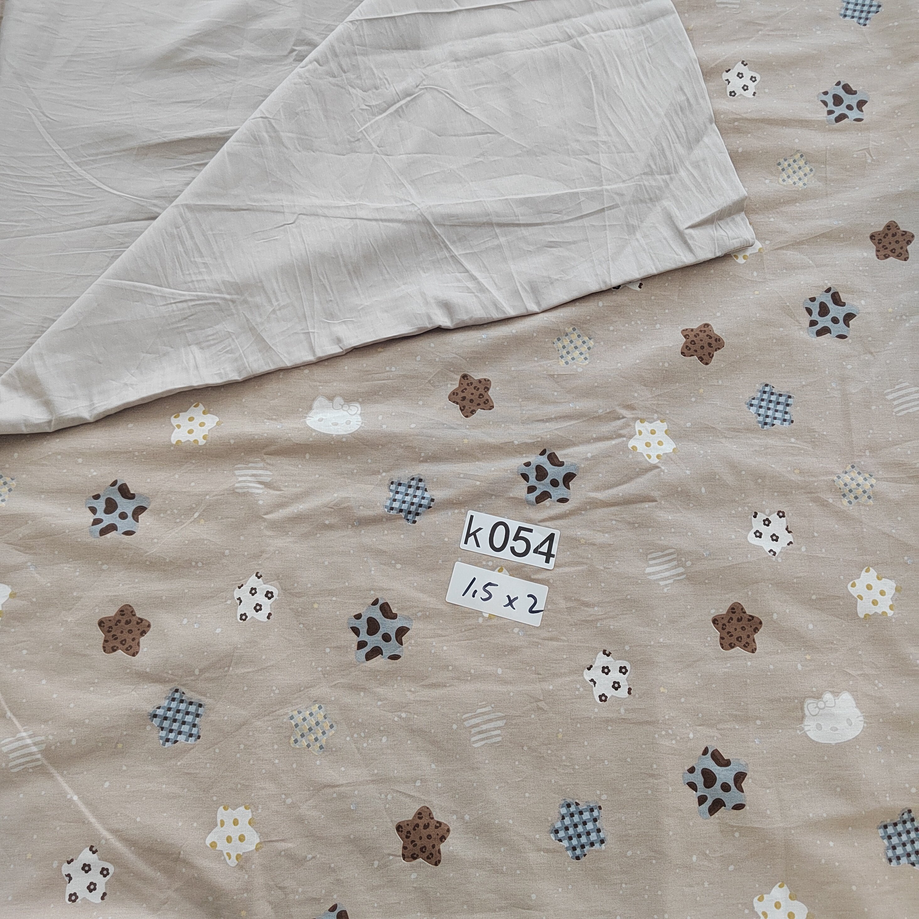 k054纯棉斜纹被罩1.5*2米微瑕e