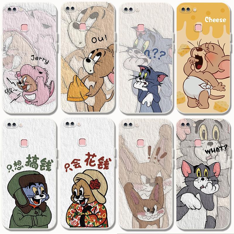 适用vivox20手机壳猫和老鼠个性v