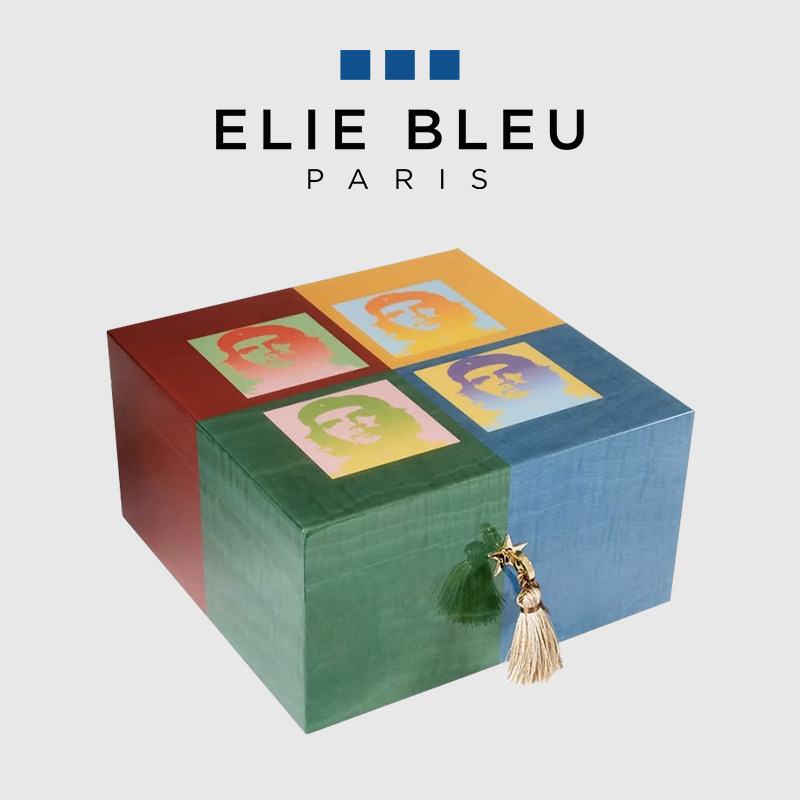ELIE BLEU格瓦拉波普艺术 75支装雪松木雪茄保湿盒古巴雪茄烟盒
