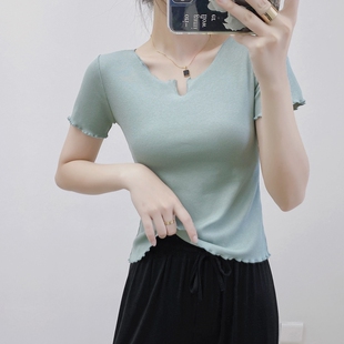 舞蹈练功服夏季上衣女成人短袖显瘦夏天舞蹈生古典舞形体运动瑜伽
