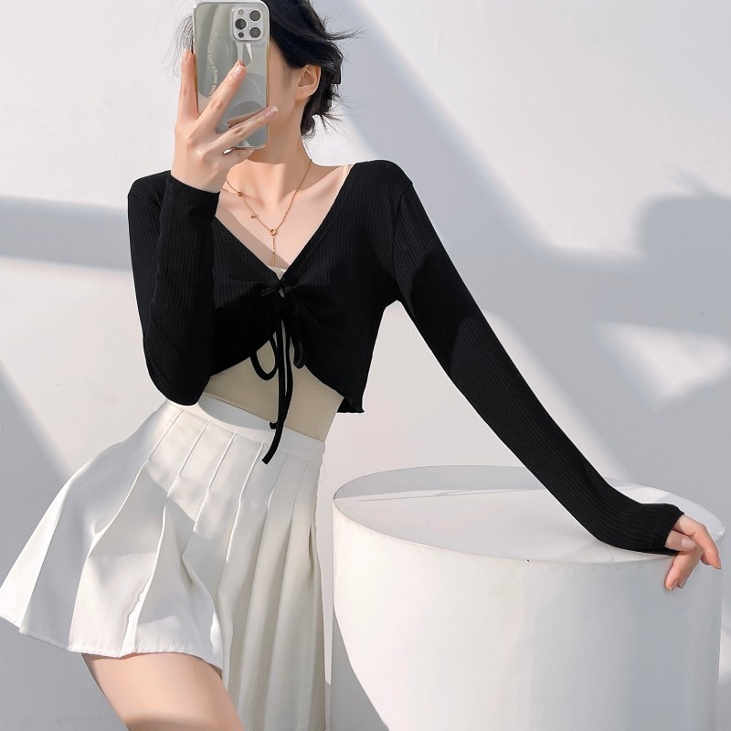 芭蕾舞练功服舞蹈披肩外搭舞蹈小坎肩舞蹈上衣外套开衫夏季成人