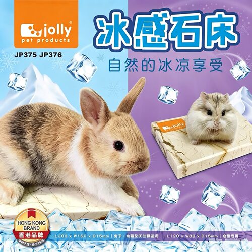 Jolly祖莉 冰感石床 兔子龙猫仓鼠豚鼠刺猬冰爽大理石散热降温板