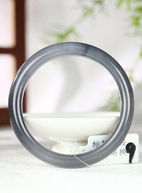 古晨和田玉烟紫手镯玉镯