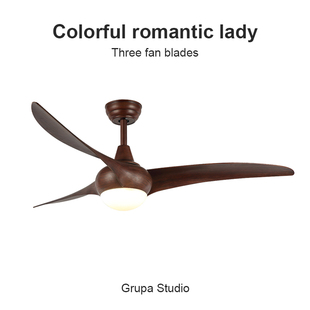 复古家用客厅餐厅卧室吊扇灯 美式 Flower Ones高级感中古风扇灯