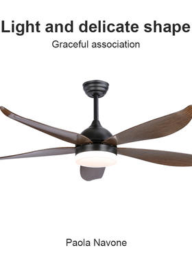 Flower Ones高端餐厅复古吊扇灯2025年新款家用静音客厅电风扇灯