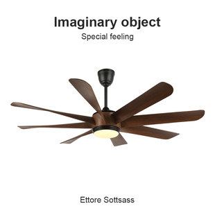 Flower 变频静音降噪电风扇简约现代客厅餐厅创意吊扇灯 Ones美式