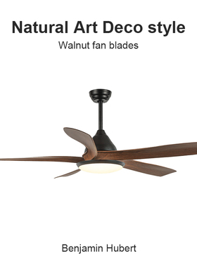 Flower Ones美式复古客餐厅风扇灯 高端变频静音中古新款吊扇灯具