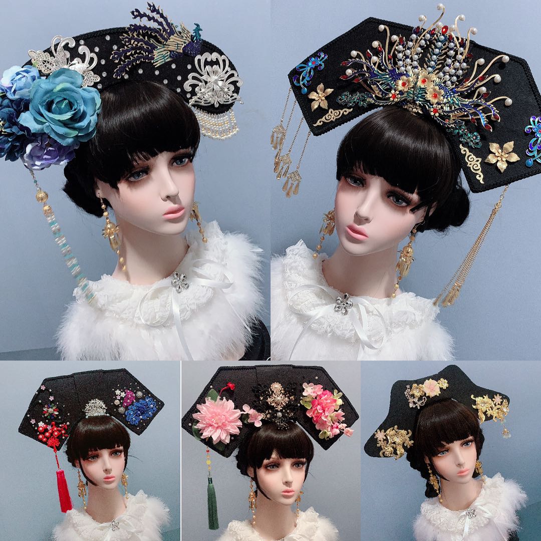 影视古装延禧攻略头饰宫廷旗头