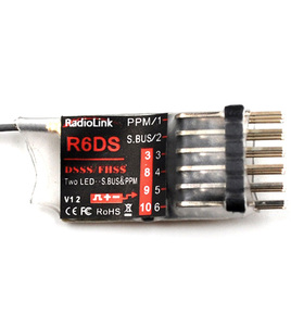 乐迪 R6DS 接收机 AT9 AT9S AT10遥控器通用 支持PWM PPM SBUS
