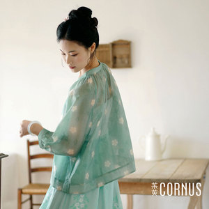 茱萸CORNUS 如意梅花云国风衬衫 春夏新品 汉元素国风【现货】