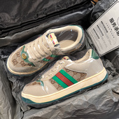 现货脏脏鞋 真皮复古做旧男女鞋 2026新款 官方正品 情侣休闲厚底板鞋