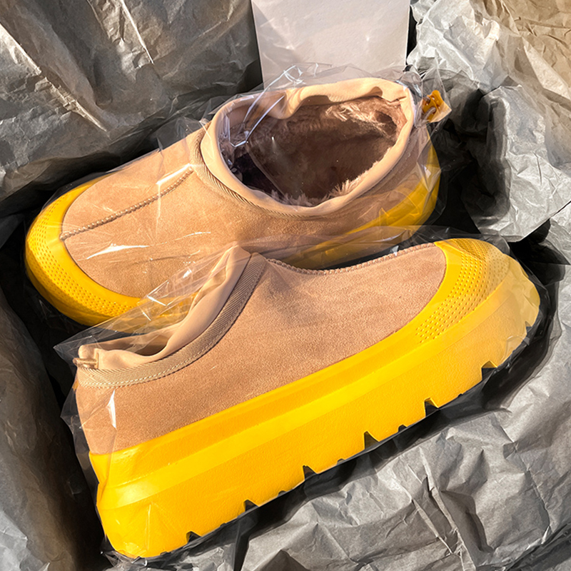 王一博同款塔斯曼雪地靴男女款2025冬季新款防水防滑加绒保暖棉鞋