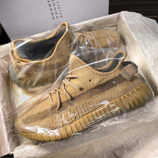 广椰子350男鞋女正品真爆运动鞋og yeezy2024新款黑武士跑步鞋潮