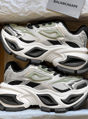 官方正品异瞳猫眼老爹鞋机甲风厚底男女鞋2026新款情侣休闲运动鞋