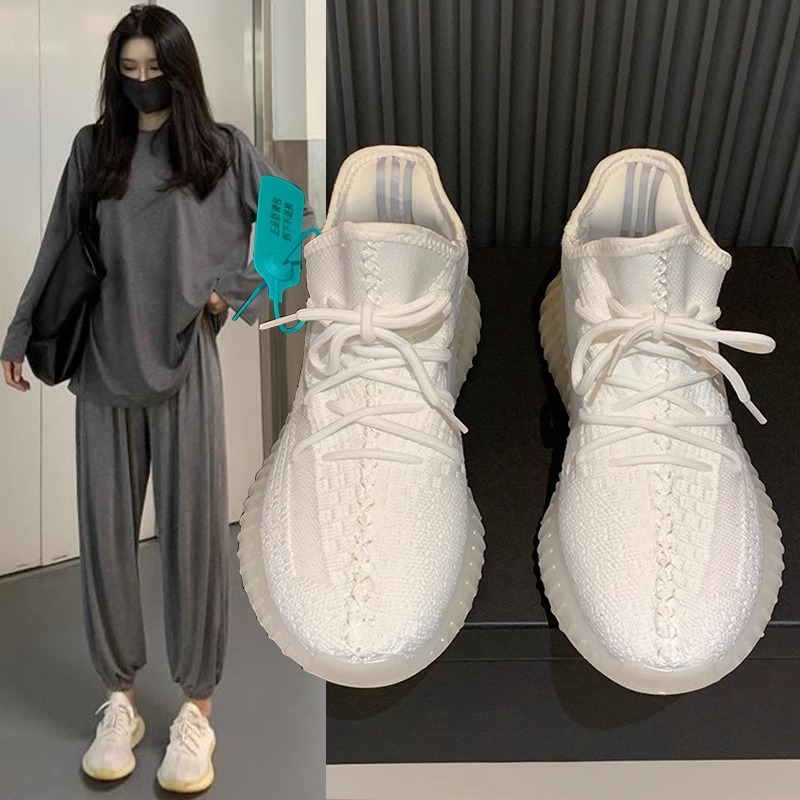 官网广椰子鞋350冰淇淋厚底男鞋女og yeezy正品官方休闲运动鞋潮 流行男鞋 时尚休闲鞋 原图主图