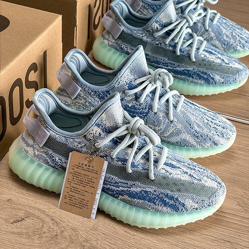 广椰子350蓝暴龙兽男款女夏季YIZI YEEZY正品旗舰店网面运动鞋潮