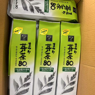 日本原装进口寿月堂80%芽茶煎茶绿茶高端日料专用茶500g包邮