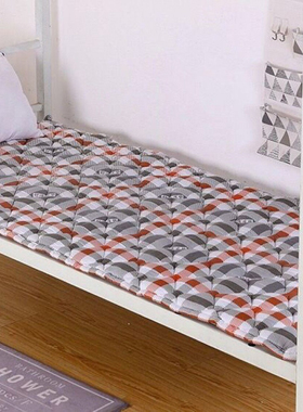 羽丝绒印花床垫学生宿舍上下铺柔软床褥垫子小方格床垫TP2816
