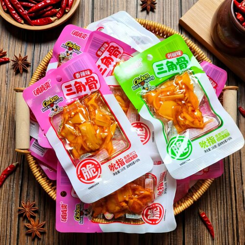 啃肯爽香辣剁椒味冷吃三角骨