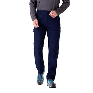 户外冲锋裤男滑雪裤秋冬季登山防风宽松大码休闲裤保暖加绒软壳