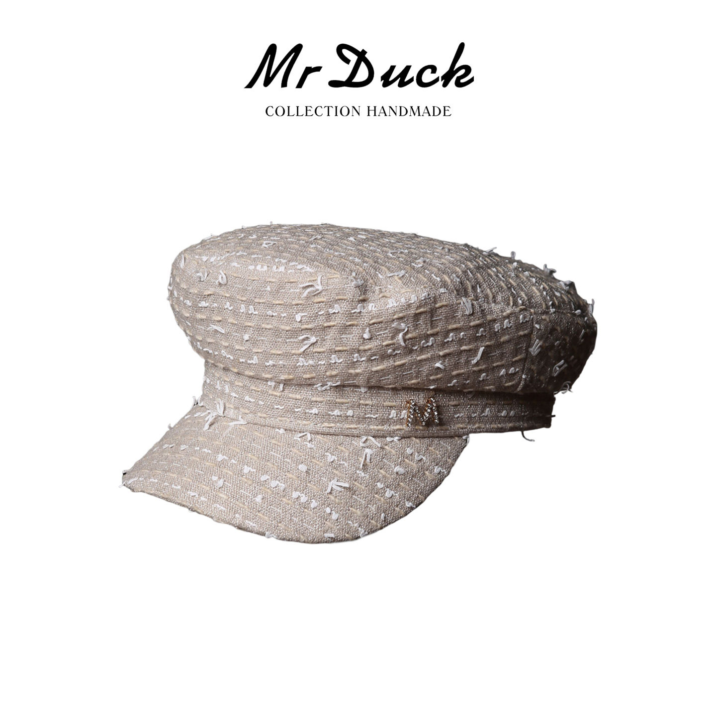 mrduck奢品级 高定英国Linton小香风报童帽女搭配大衣风衣前进帽