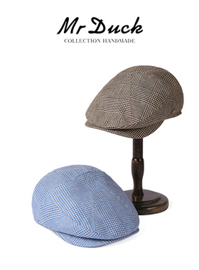 mrduck奢品级爱尔兰Baird Mcnutt亚麻鸭舌帽男女贝雷前进帽大头围
