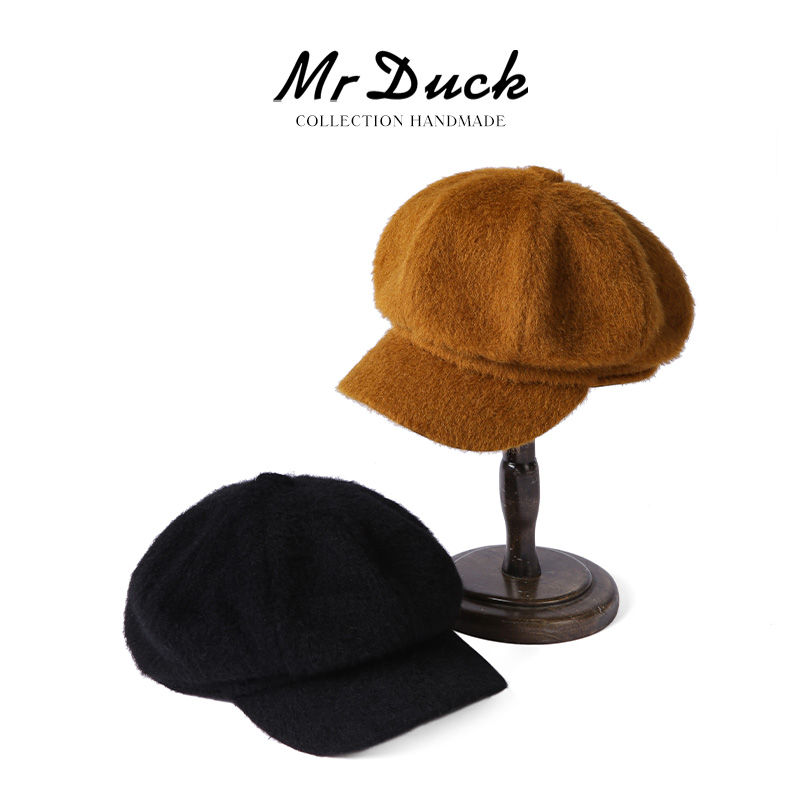 秘鲁进口羊驼毛报童帽