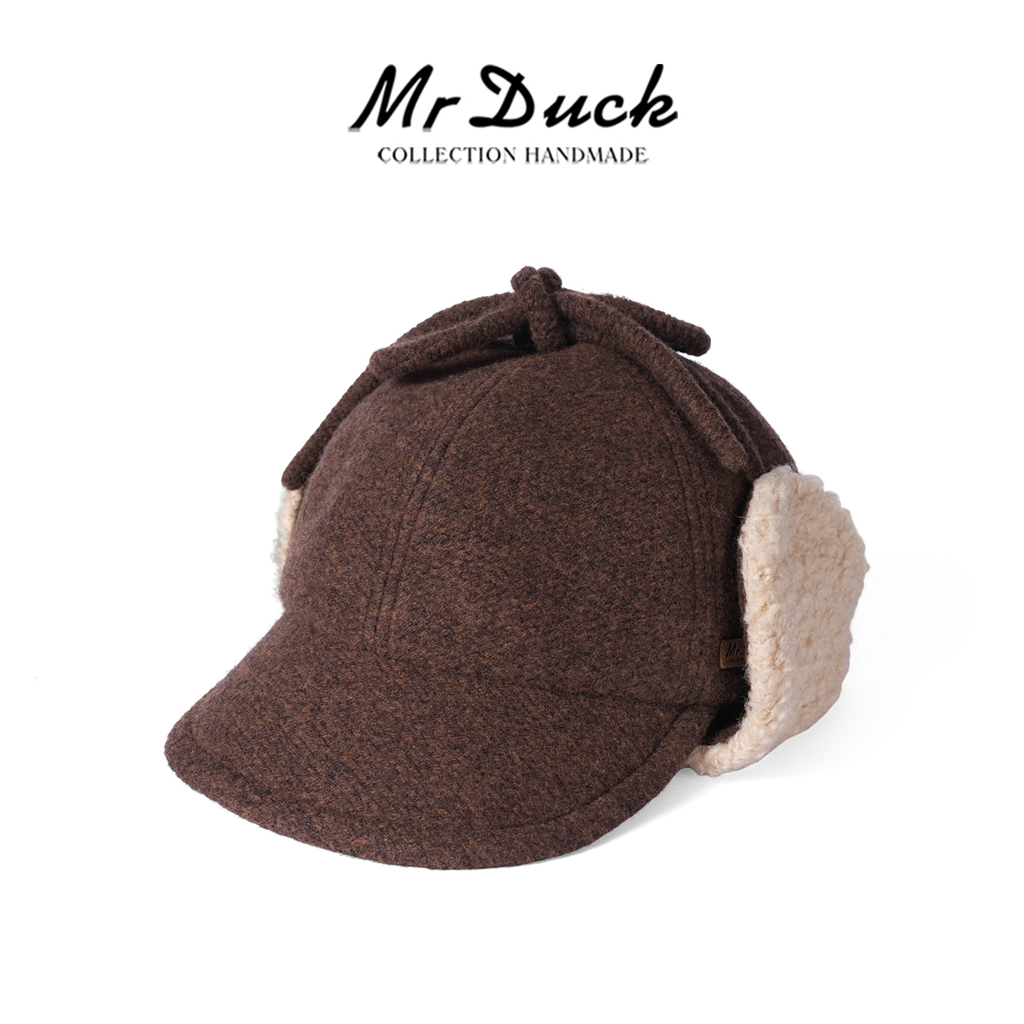 mrduck澳洲美利奴羊毛护耳棒球帽