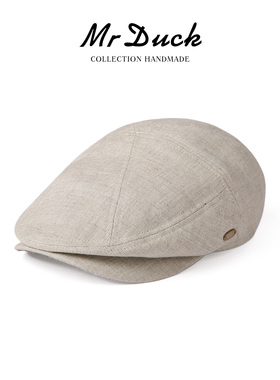 mrduck奢品级北爱尔兰Baird Mcnutt亚麻鸭舌帽男女前进帽大头围潮
