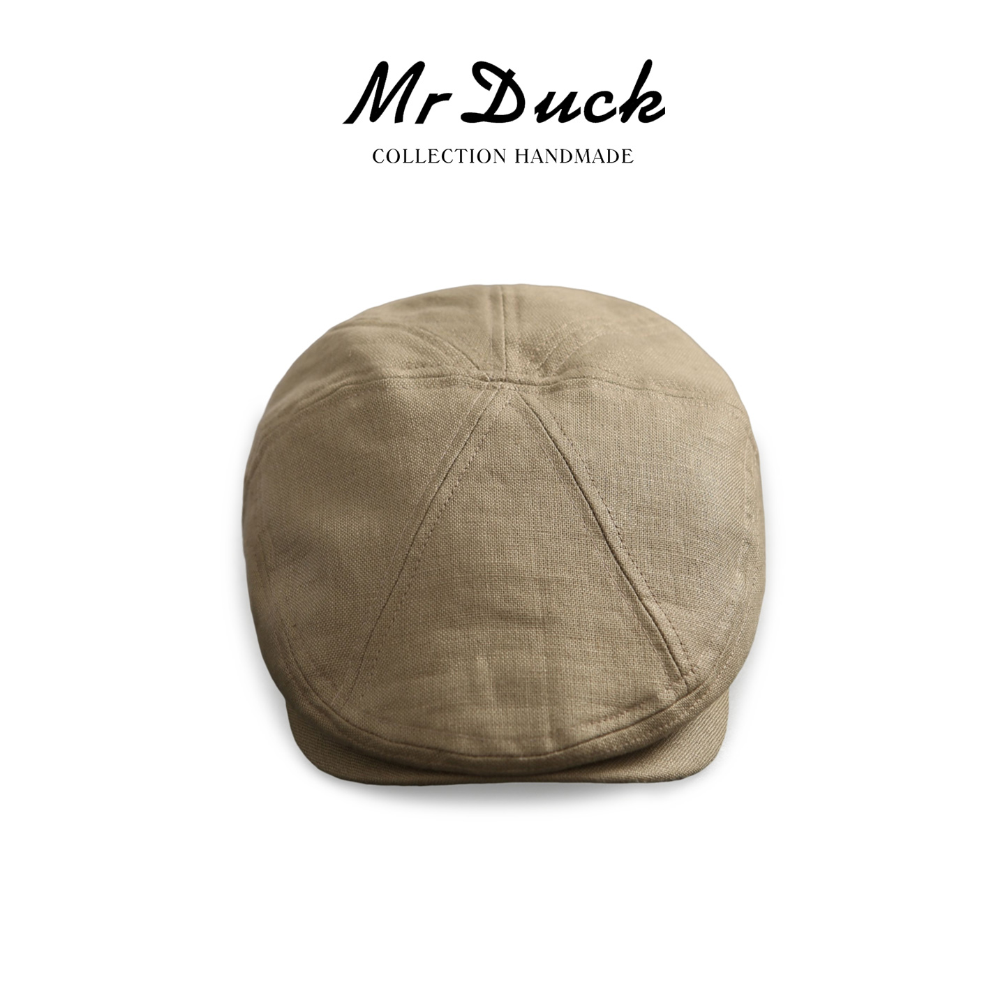 mrduck新品进口爱尔亚麻鸭舌帽男