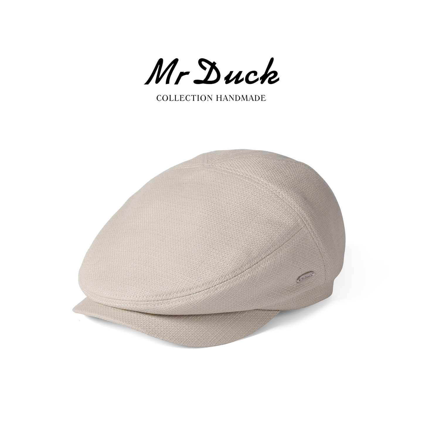mrduck进口棉麻薄款复古鸭舌帽女图片