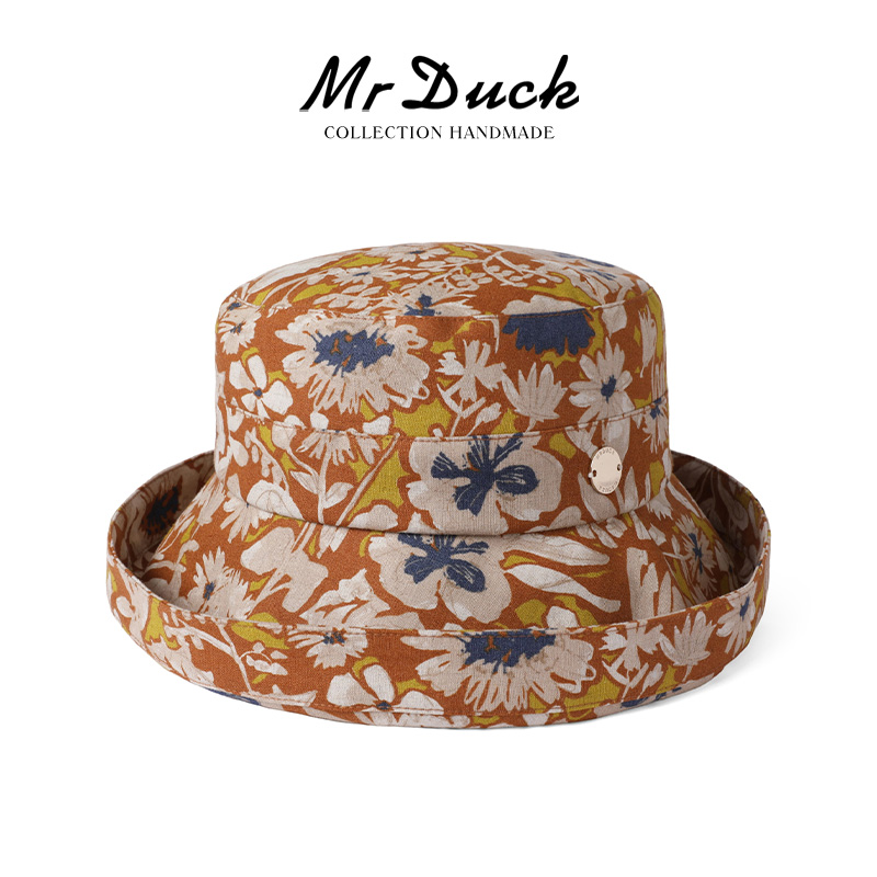 mrduck日本面料防晒渔夫帽