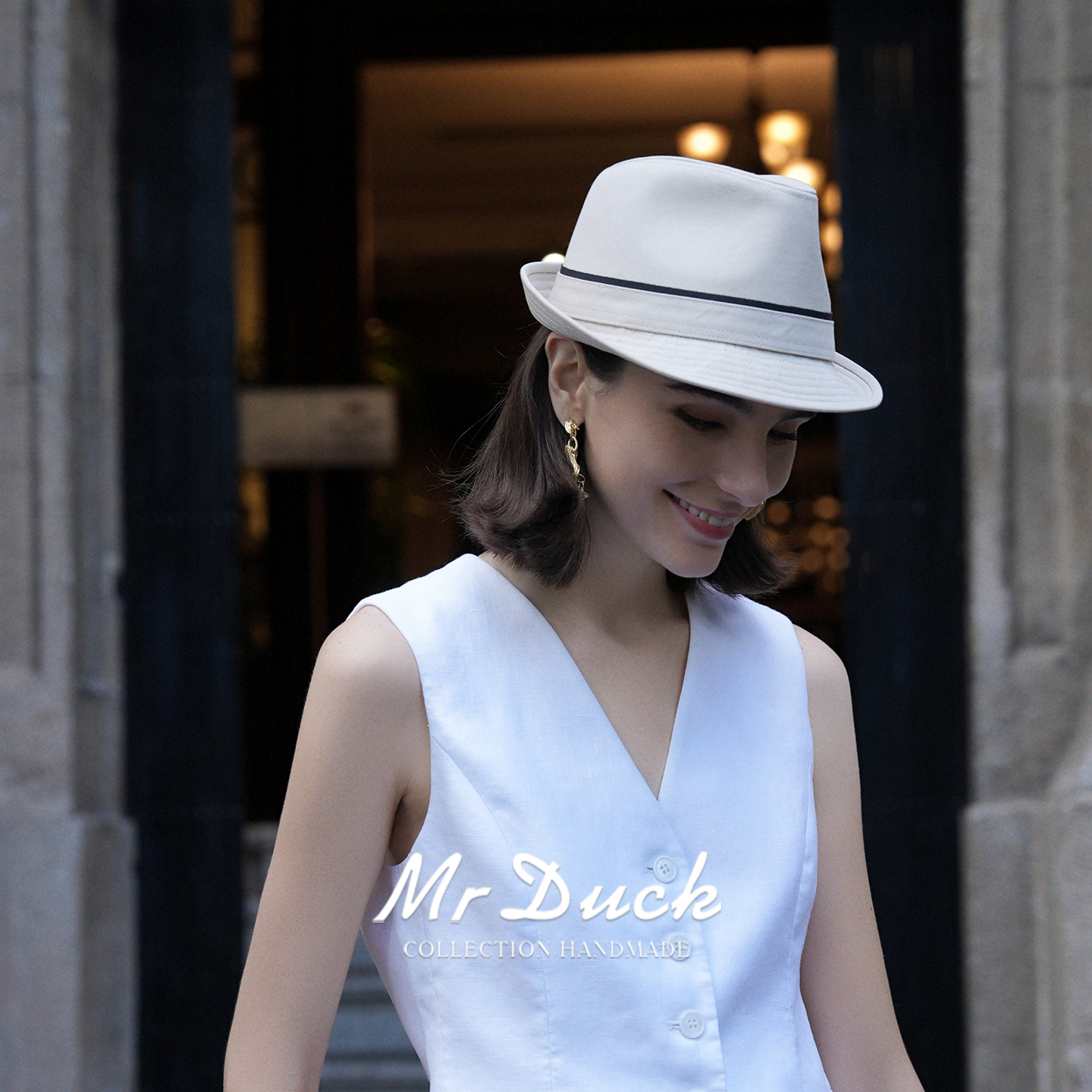 mrduck轻奢级英国MOSS英伦礼帽女